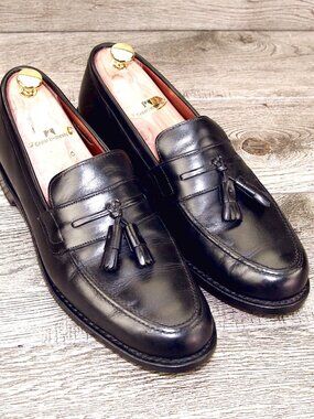 Allen Edmonds HYDE STREET Loafer 10.5 D Black * add $15 new Trees